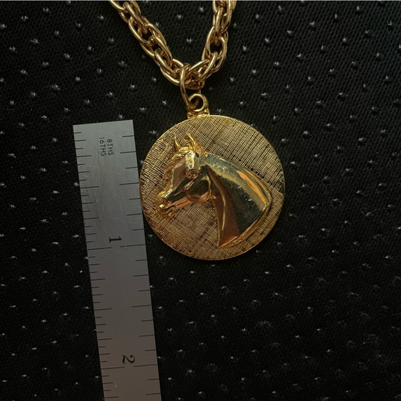 Horse Head Necklace and Matching Pin - Picture 5 of 5